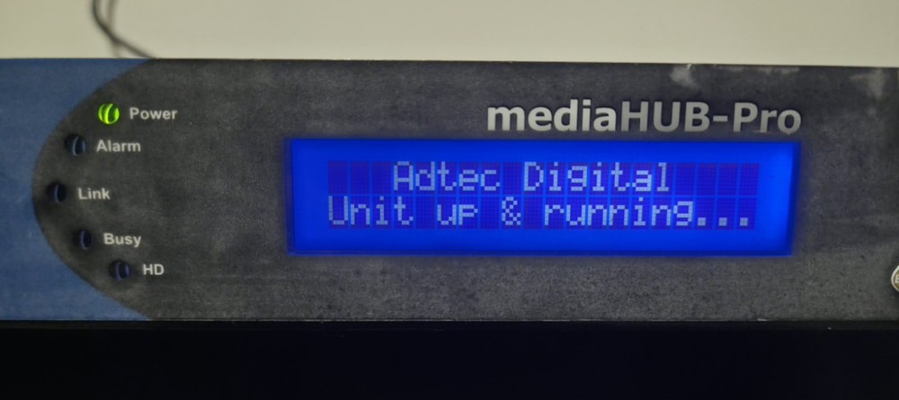 Adtec Digital MediaHUB-HD Pro MPEG-2/4 Broadcast Encoder Decoder, Untested