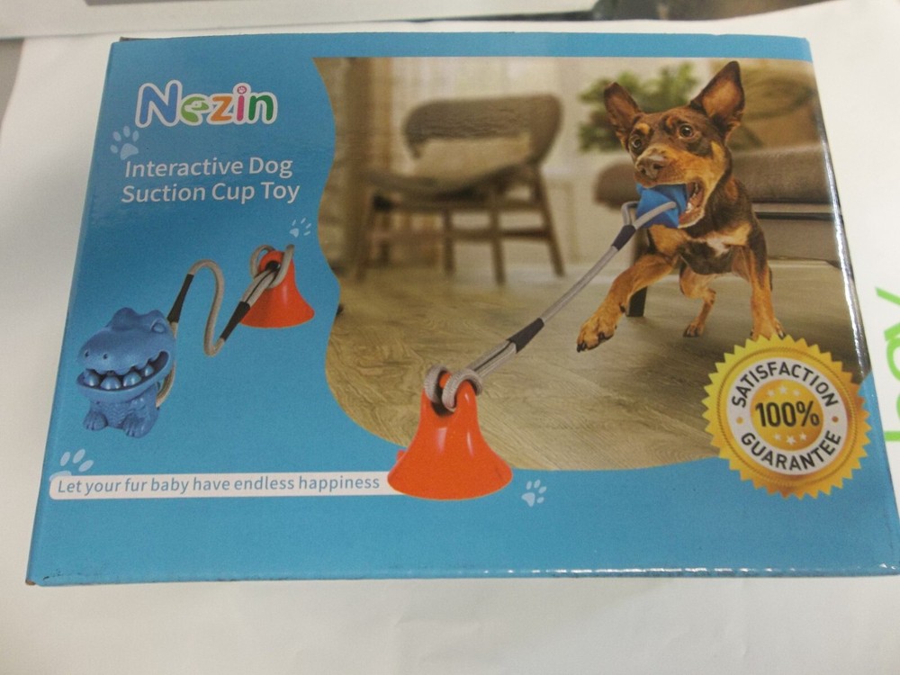 Nezin Interactive Suction Cup Pull Tug Food Dispensing Training Dog Toy NEW!