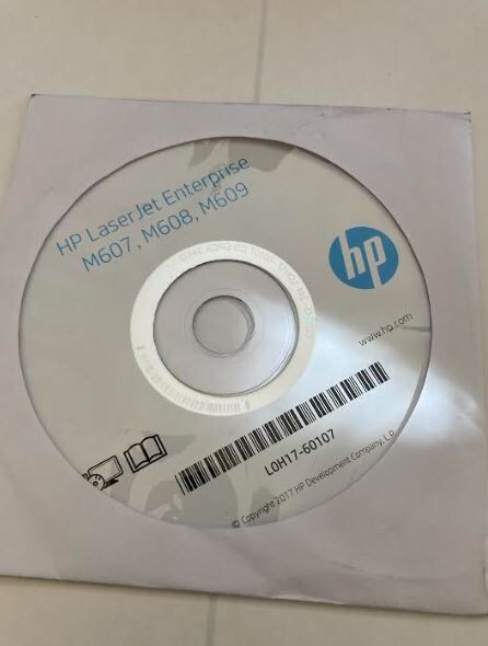 HP LaserJet  M607 M608  M609 Setup Installation CD ROM Software Driver Disk