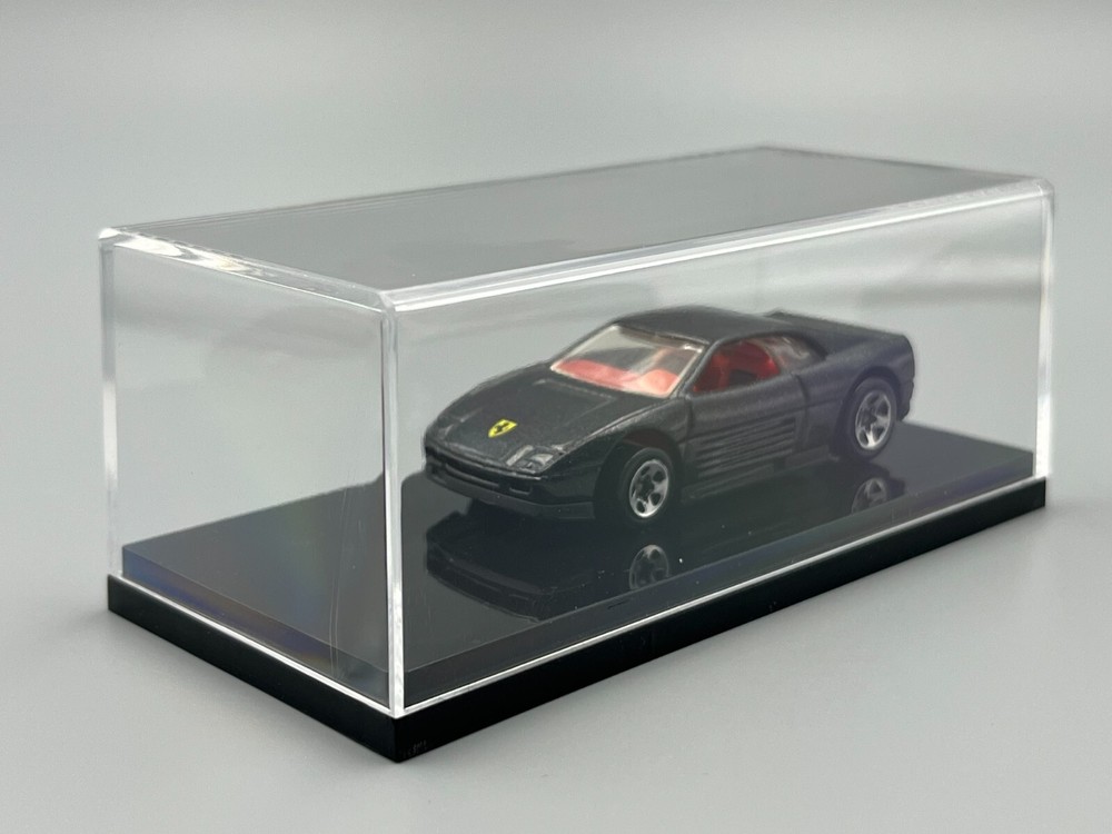 Quality Car Display Case Black Plastic Base 1/64 scale