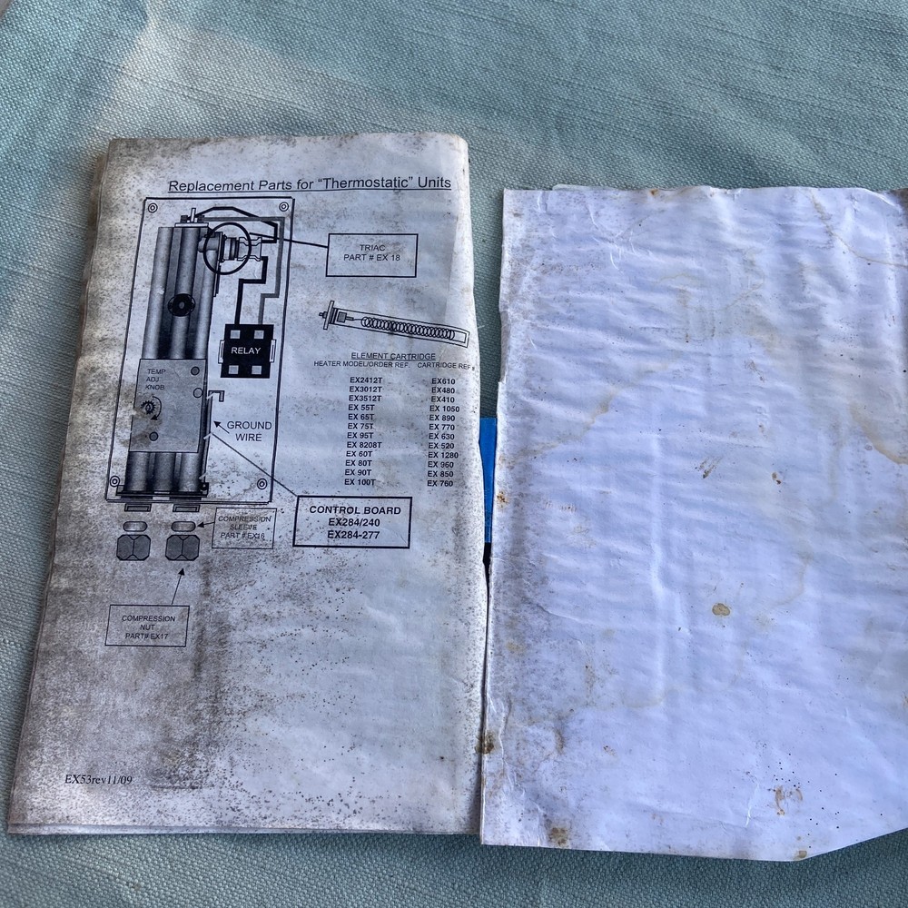 Eemax EX90T-ML Thermostatic Mini Hot Water Heater Tankless Made USA 240V Unused