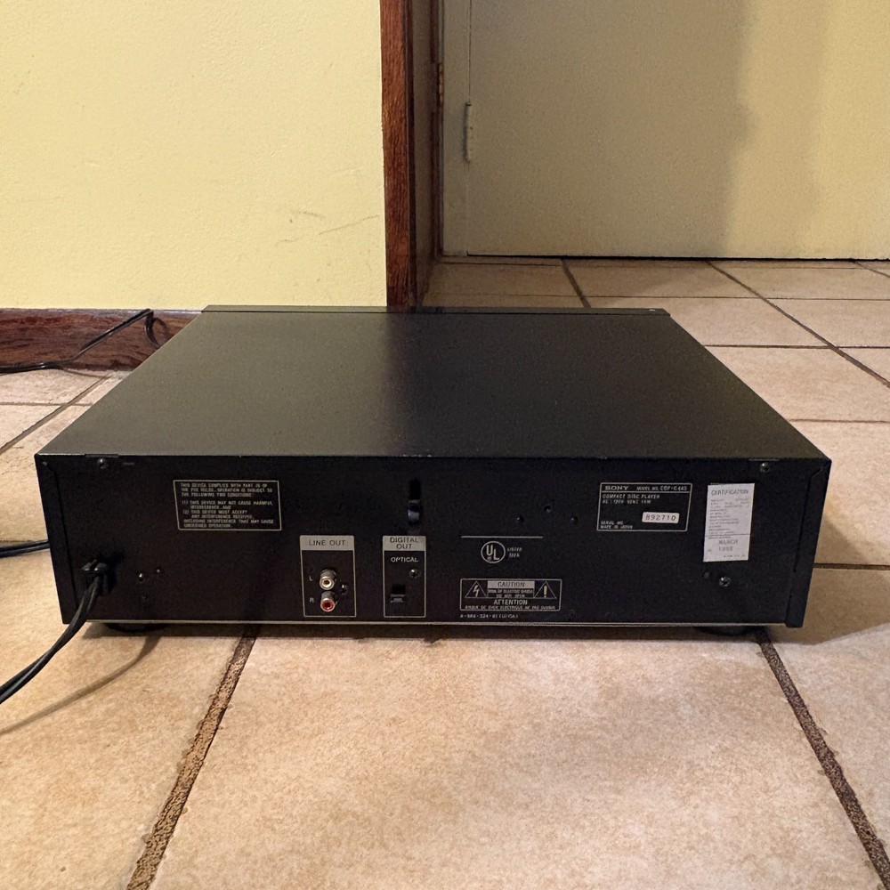 SONY CDP-C445 CD Player 5-Disc Changer