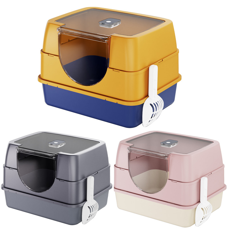 Fully Enclosed Extra Cat Litter Box Large Style