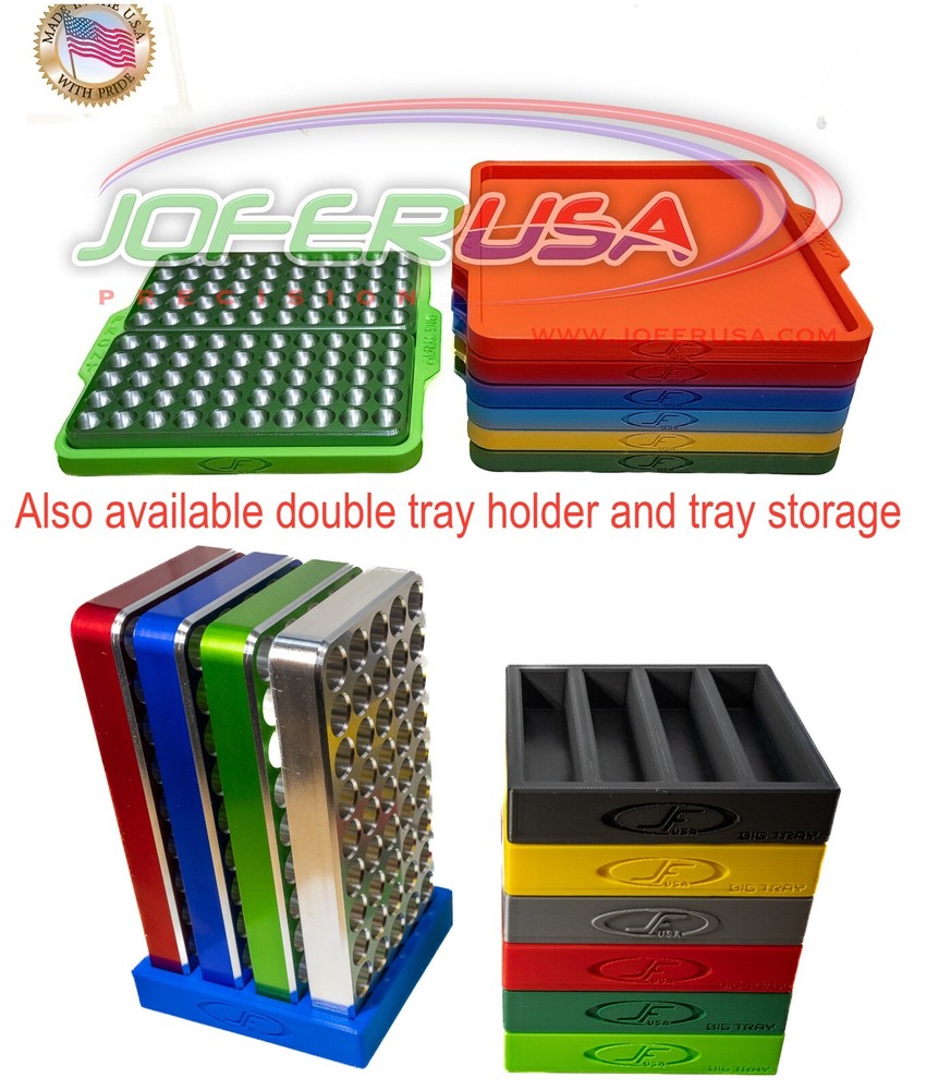 223 Remington Reloading block Tray Loading CNC Made from Solid Billet Aluminum