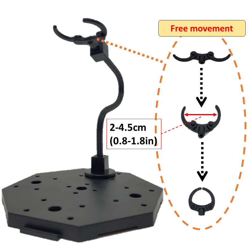 Action Figure Base Adjustable Connectable Display Stand Doll Support JPseller