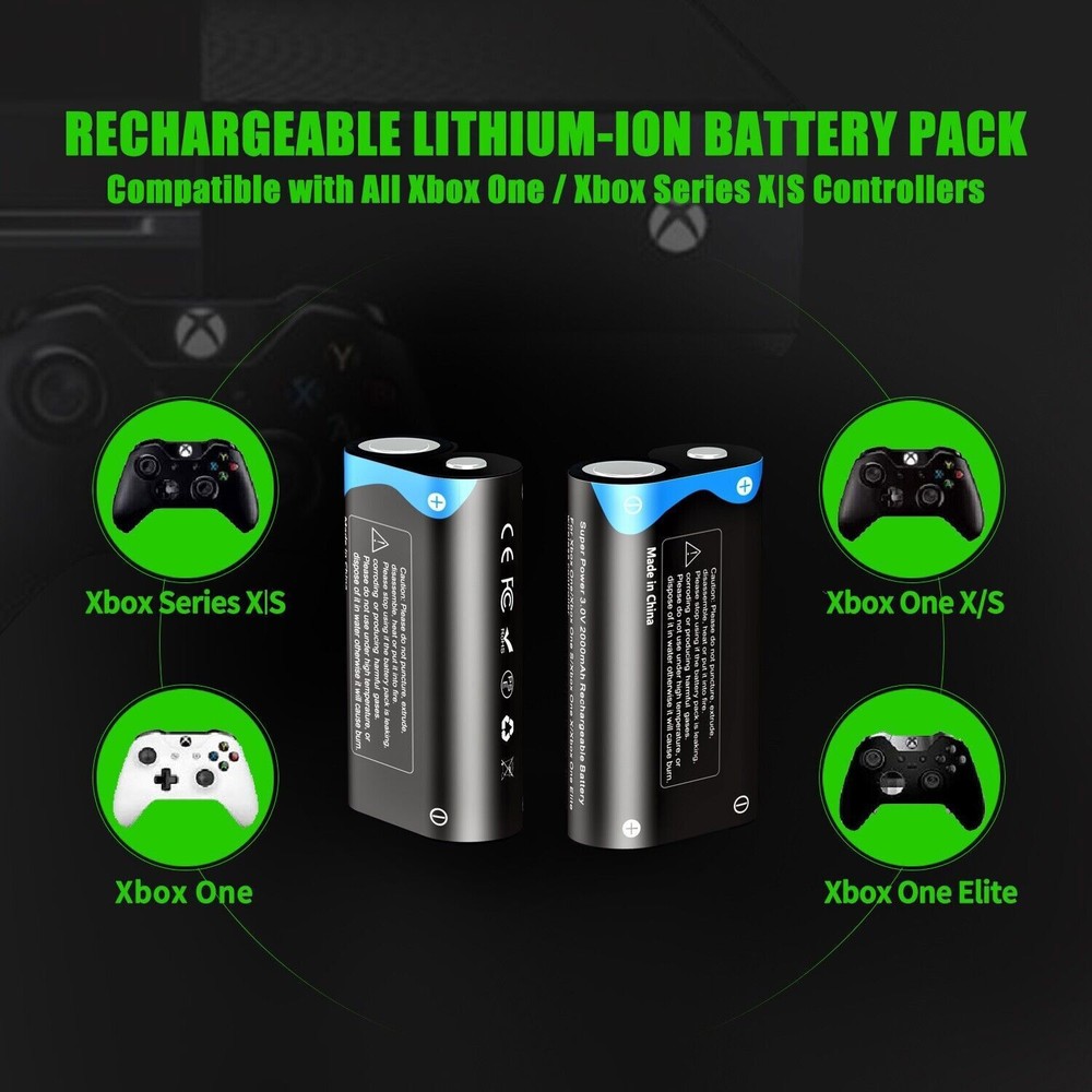 Lithium Rechargeable Xbox Controller Battery Pack for Xbox One Xbox Series