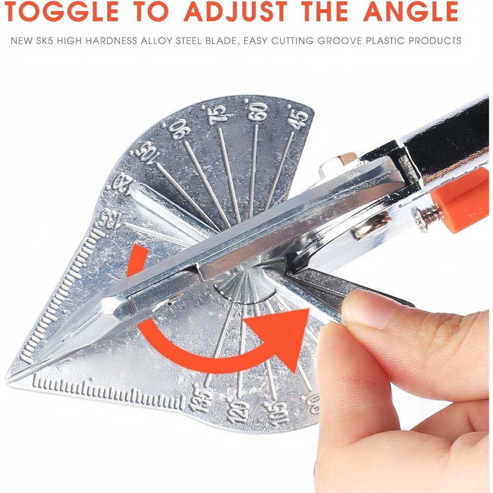 Replaceable Blade Miter Shears,Adjustable at 45 to 135 Degrees,Including 2blades