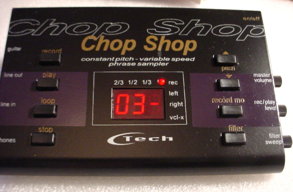 C Tech CHOP SHOP Constant Pitch Variable Speed Phrase SAMPLER W/ BOX & PAPERS