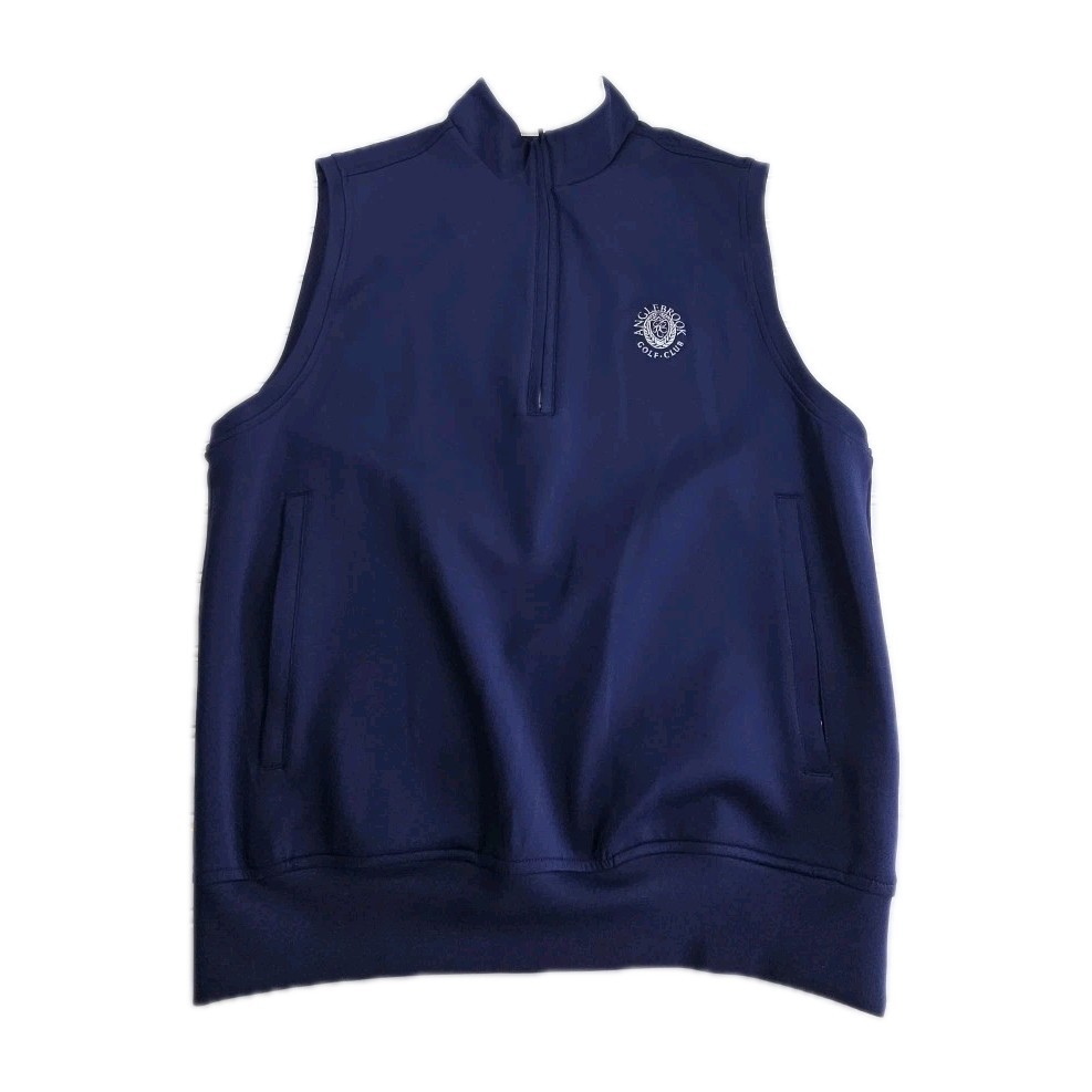 Donald Ross BLUE Vest Half Zip Performance Golf Pullover Mens Size SMALL,