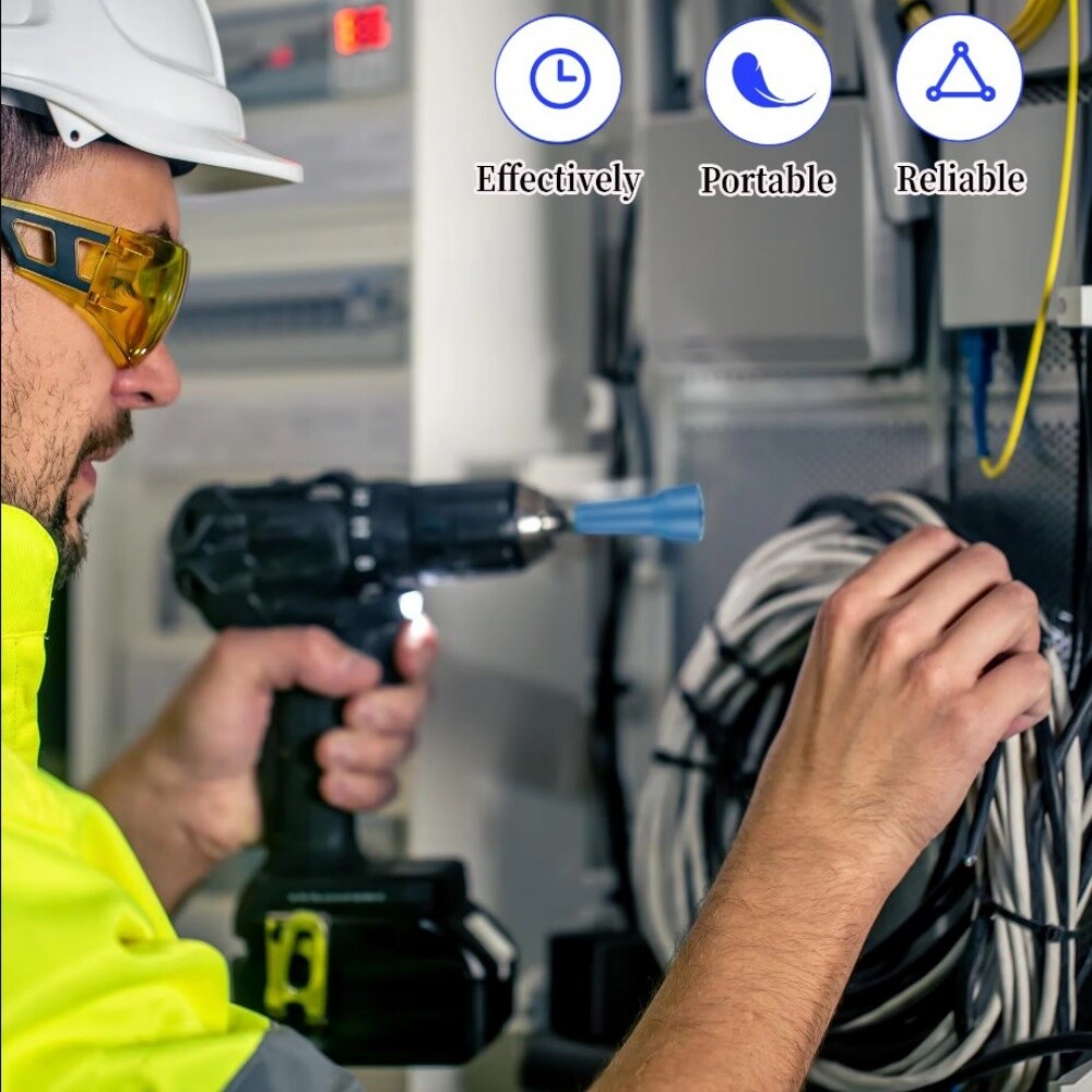 5PCS Wire Stripping Twisting Tool, Electrical Drill Stripper Cable Nut Twister