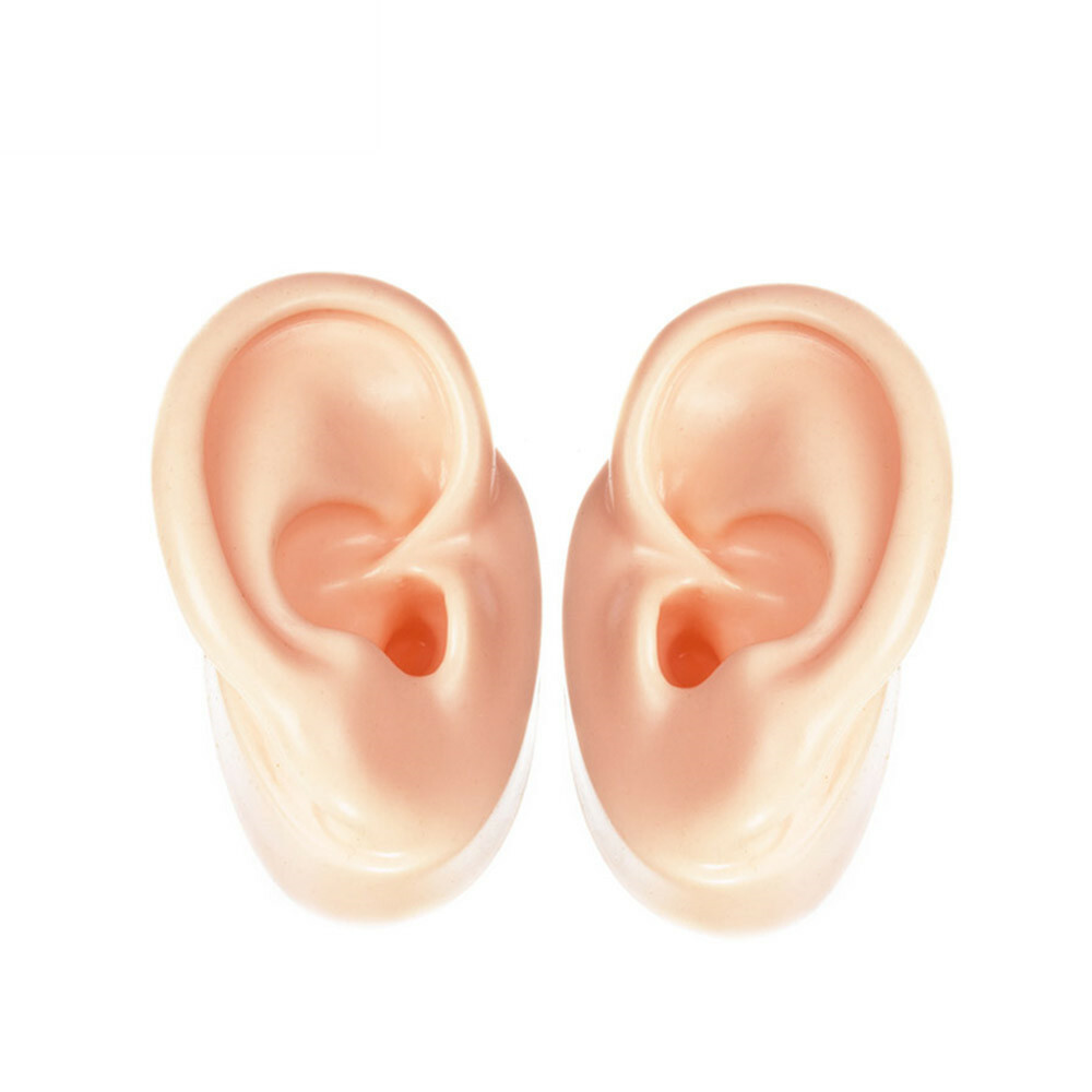 Silicone Imitation Real Ear Flexible Soft  Earring Display Ear Model Artificial