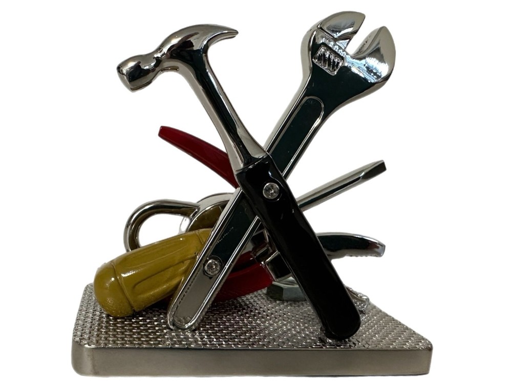 Geneva Carpenter Mini Clock Handyman Construction Tools Desktop