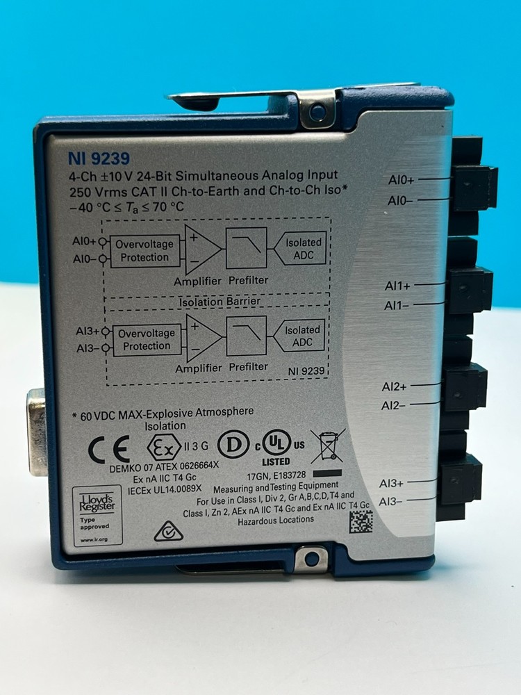 NATIONAL INSTRUMENTS NI 9239  cDAQ VOLTAGE INPUT MODULE