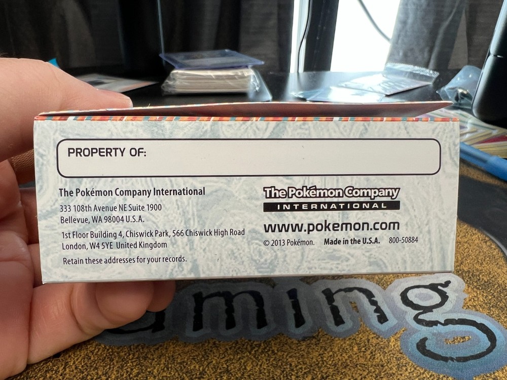 Pokemon BW Plasma Blast Organized Play Prerelease Deck Box