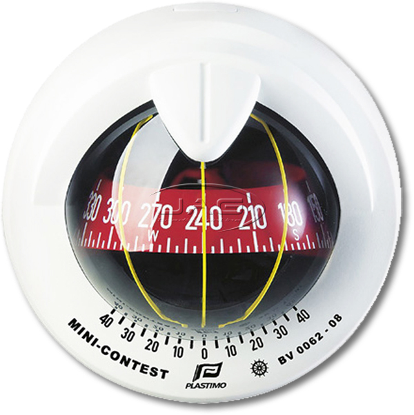 PLASTIMO MINI-CONTEST WHITE SAILBOAT COMPASS-Marine/Sailing