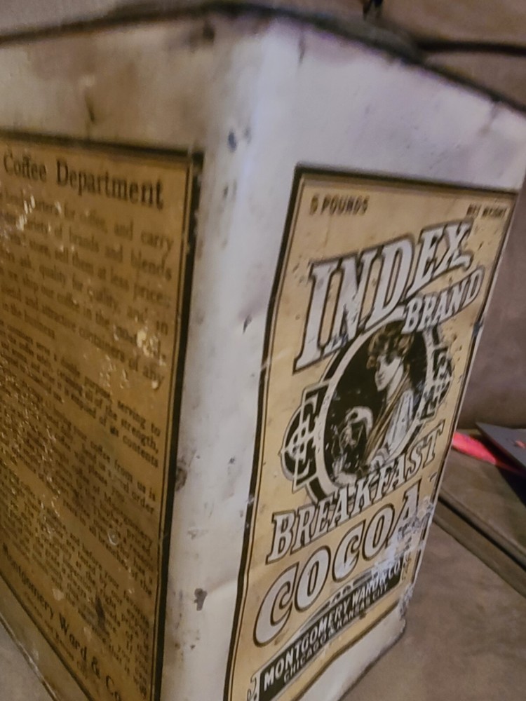 Index Brand Breakfast Cocoa Tin Montgomery Wards