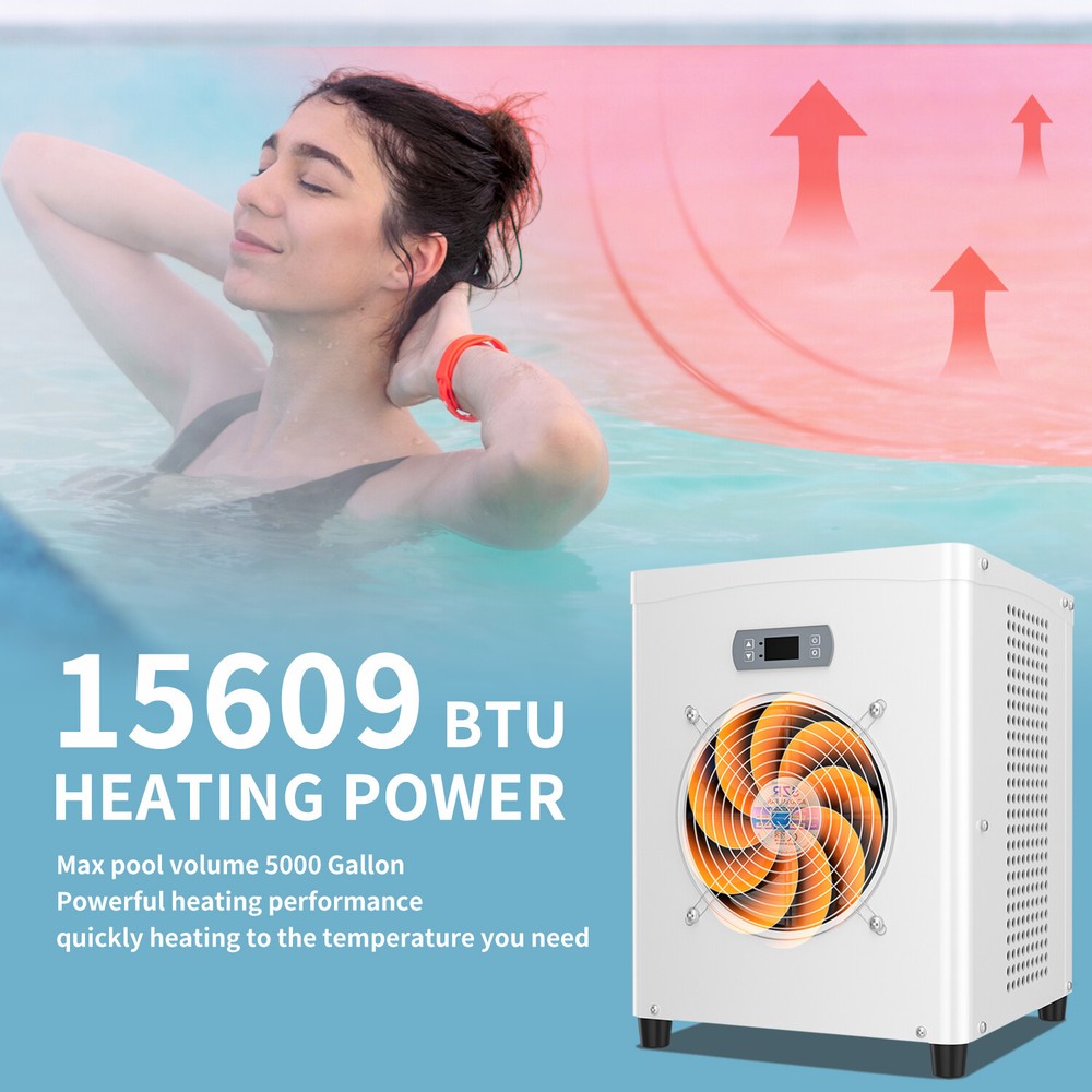 SLSY Above Ground Pools Heater 110V Electric Pool HeaterTitanium Heat Ex G3D