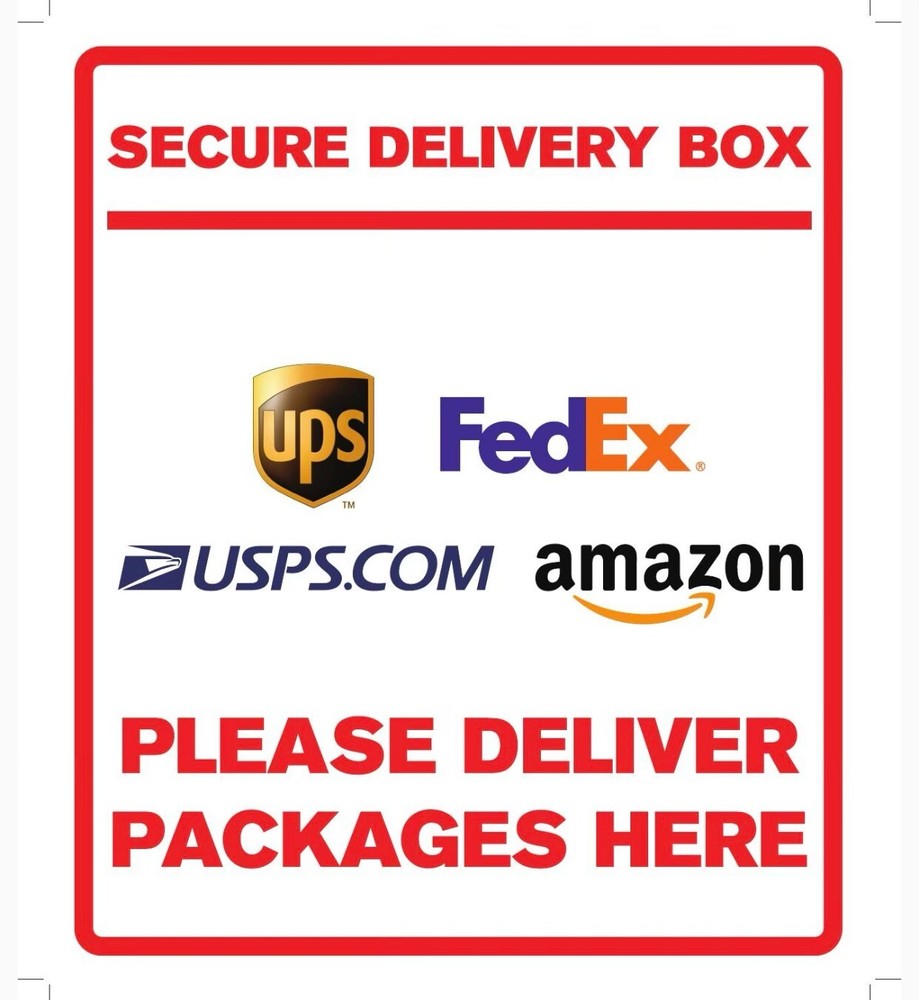 Secure Delivery Box - Large/ Commercial, Keep your Mail Safe Waterproof Package