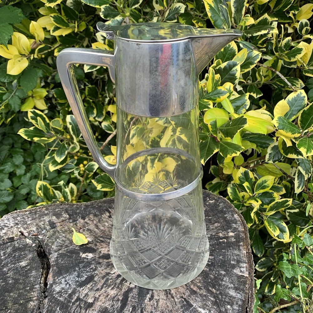 Art deco WMF crystal claret Jug