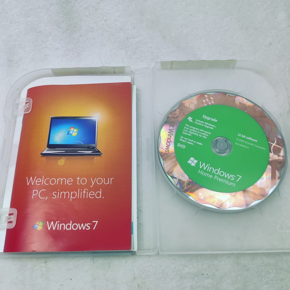 UPDATE ONLY! Microsoft Windows 7 Home Premium 32 & 64 bit Software w/ Key
