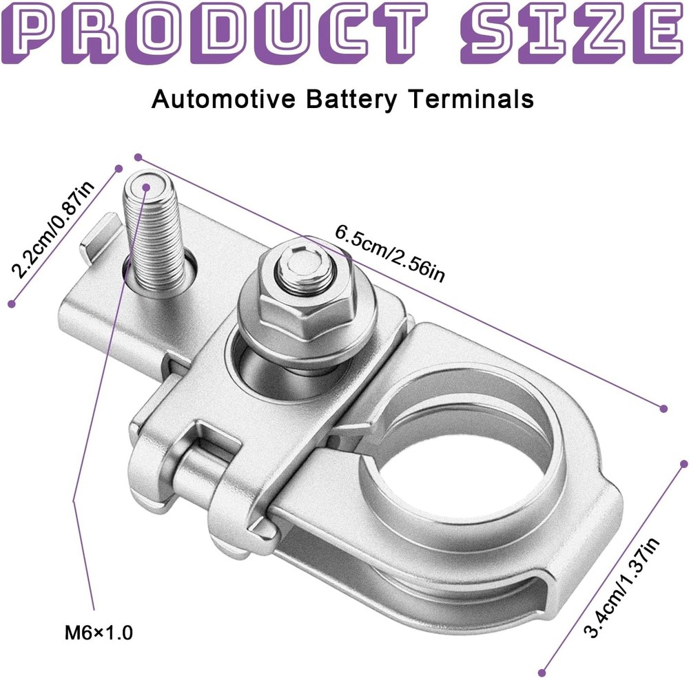 Battery Terminal Connectors, Top Post Positive Battery Terminal Replace #91980-3