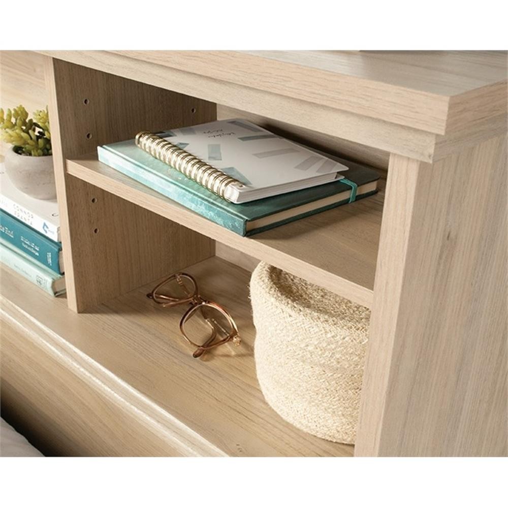 Sauder River Ranch Engineered Wood Headboard in Harvest Walnut