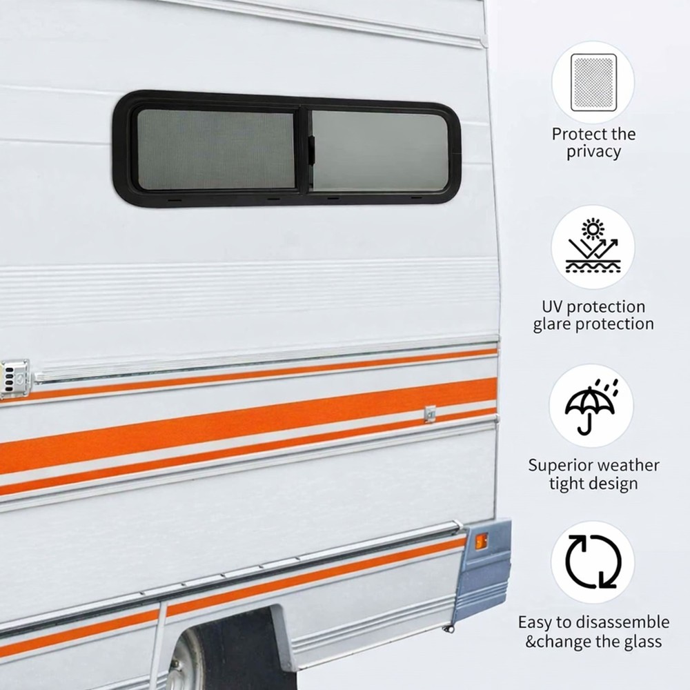 33x10in RV Van Bunk Window – Right Passenger Side - DOT-Certified SH-56663