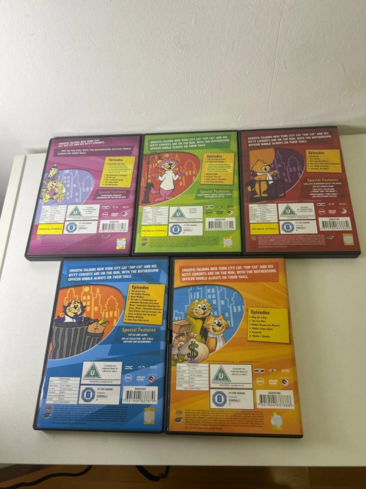 Top cat series 1-5 DVDs