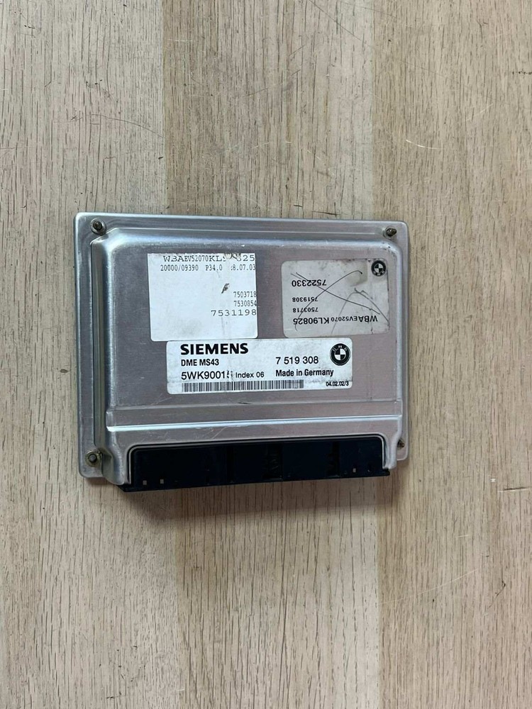 2003-2005 BMW X5 Engine Control Unit 7519308 ECU DME MS43 E53 E46 E39