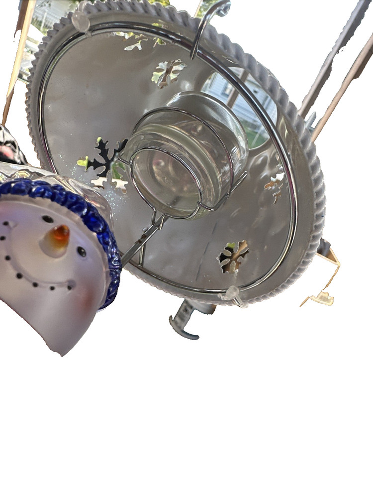 Snowman Tea Light Candle Lamp