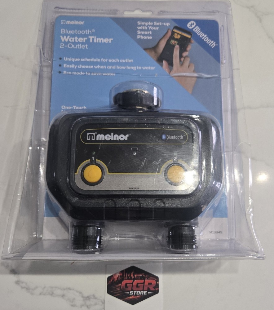 Melnor Bluetooth Programmable 2-Outlet Hose Water Timer 5116645