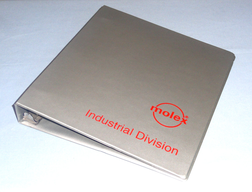 Vintage Molex Electronics Industrial Division 3 Ring Binder Notebook