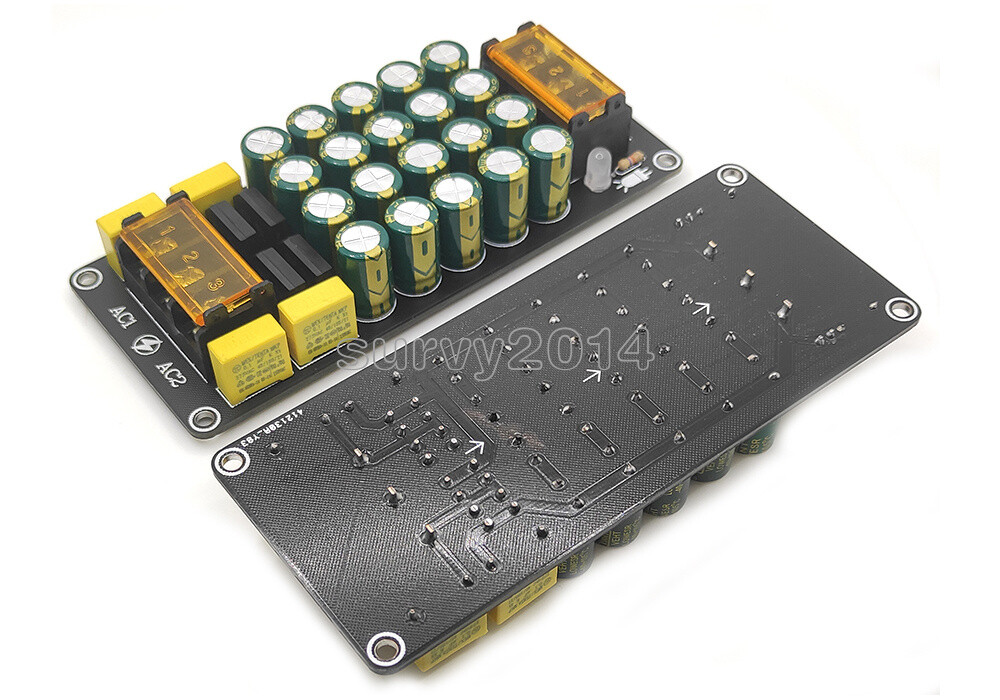 10A DC Full Bridge Dual Power Supply Rectifier Filter Power Amplifier Board