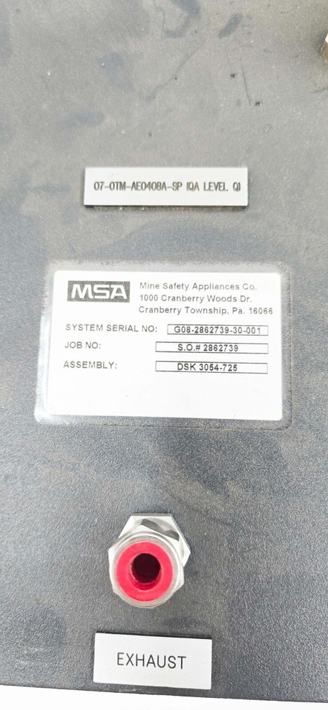 MSA Ultima Gas Monitor Panel Analyzer w/ Different Sensors