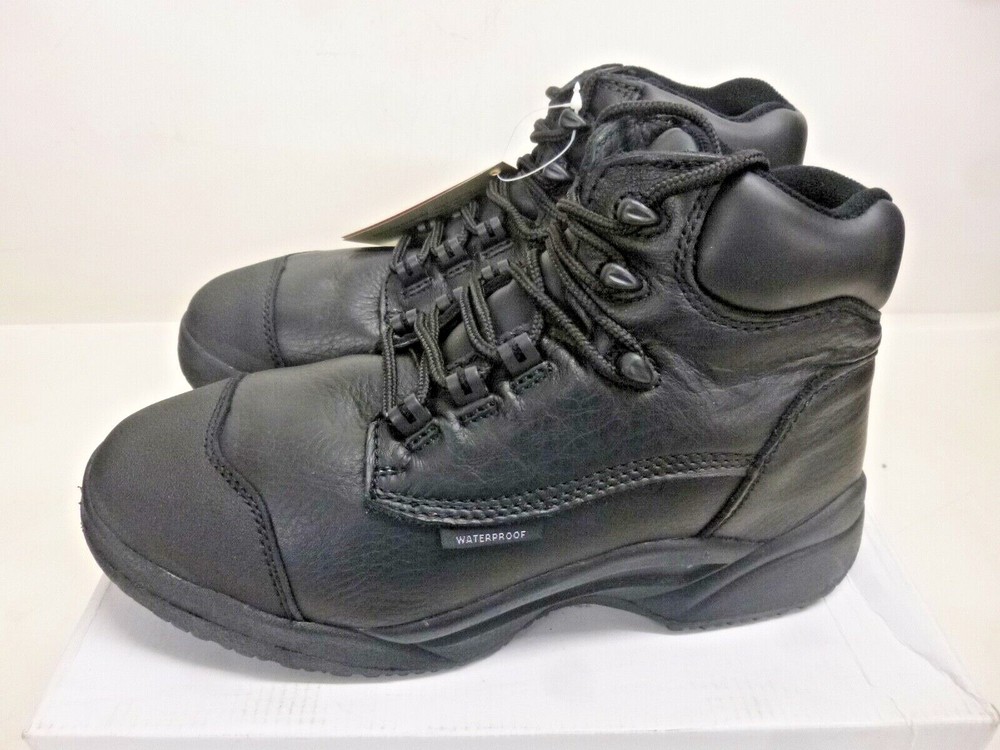 NEW WARSON 6" Work Boot, 7, M, Men's, Black, Plain Toe Type R4239