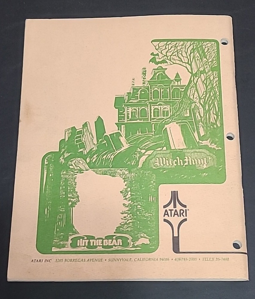 Triple Hunt Atari Arcade Manual, 1st Printing