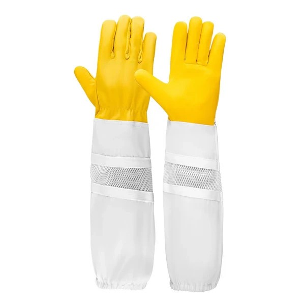 Children Cow Hide Ventilated Gloves