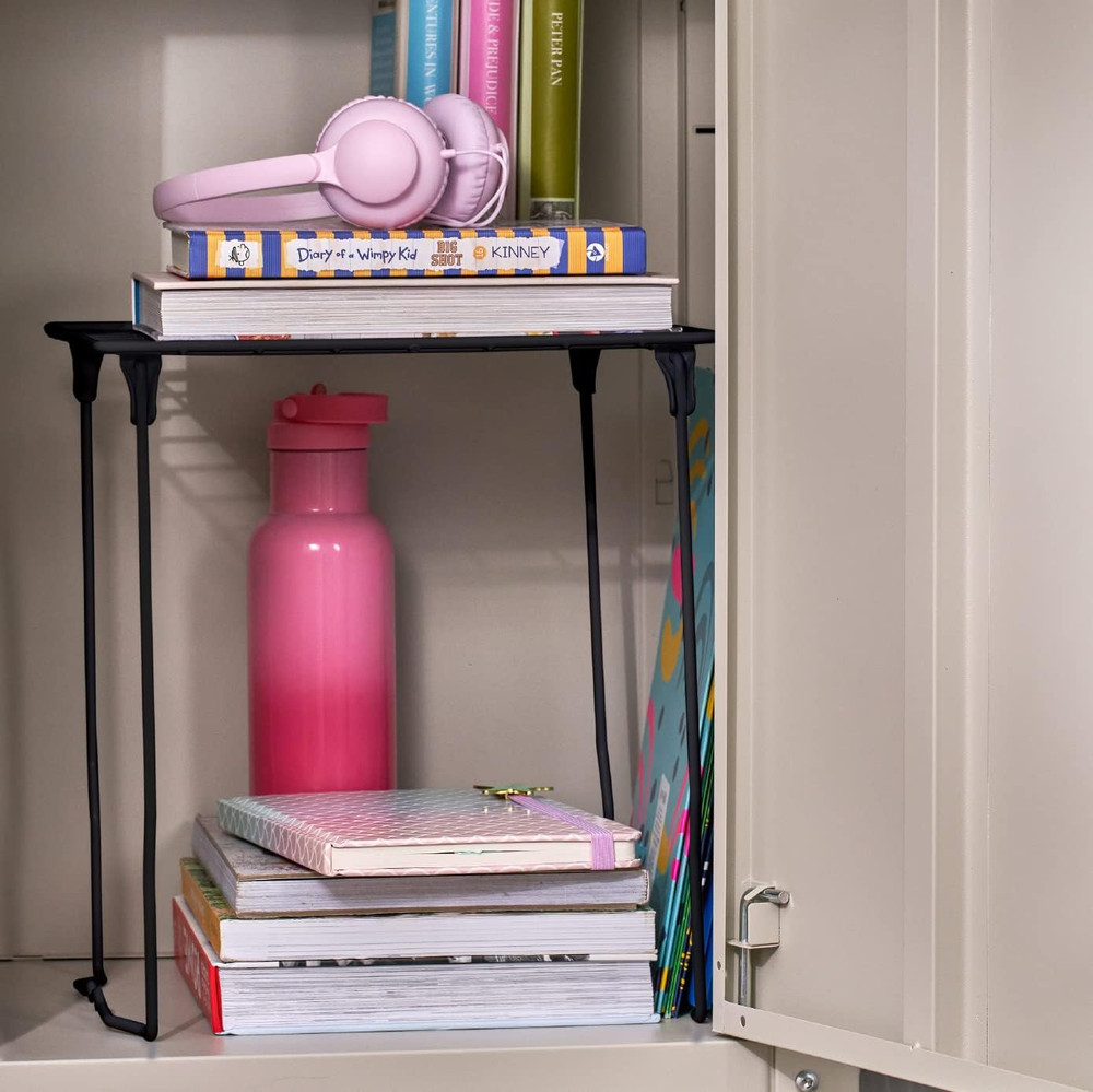 Stac-A-Shelf Locker Organizer Shelf, Stackable, Extra Tall, Fits Standard Size S