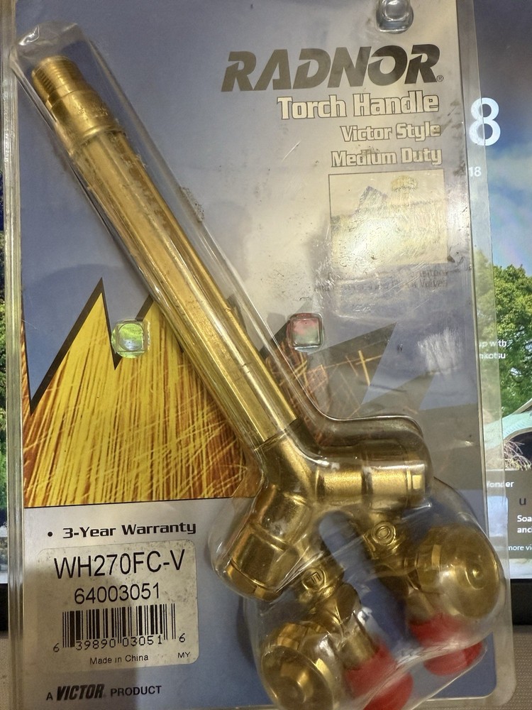 Radnor CutSkill Torch Handle Replacement Victor Style Medium Duty 64003051