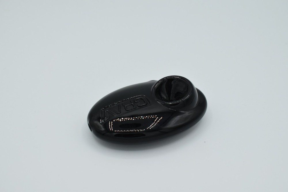 3" GRAV Pebble Spoon Hand Pipe Bowl Black