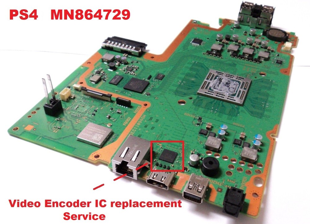 Fix Broken Sony PS4 System WLOD/HDMI Ripped Pads/Video Encoder IC Repair Service