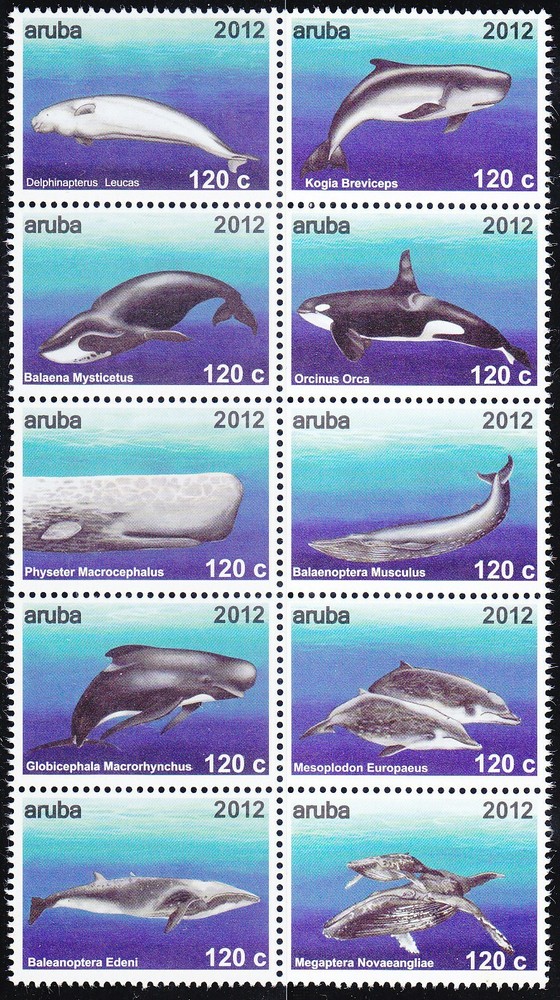 Arubu Issue 2012 (603-612) Whales