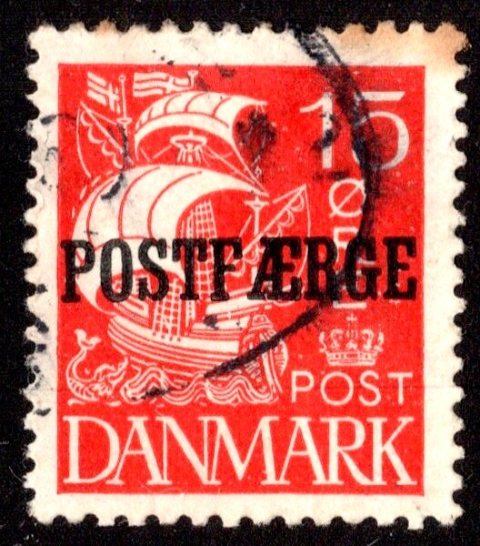 Denmark Scott Q12 Used.