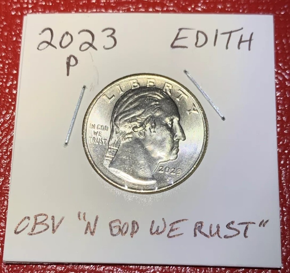 2023 P Edith Kanaka’Ole Quarter ERROR In God We Rust Uncirculated