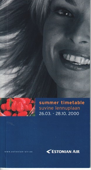 Estonian Air timetable 2000/03/26