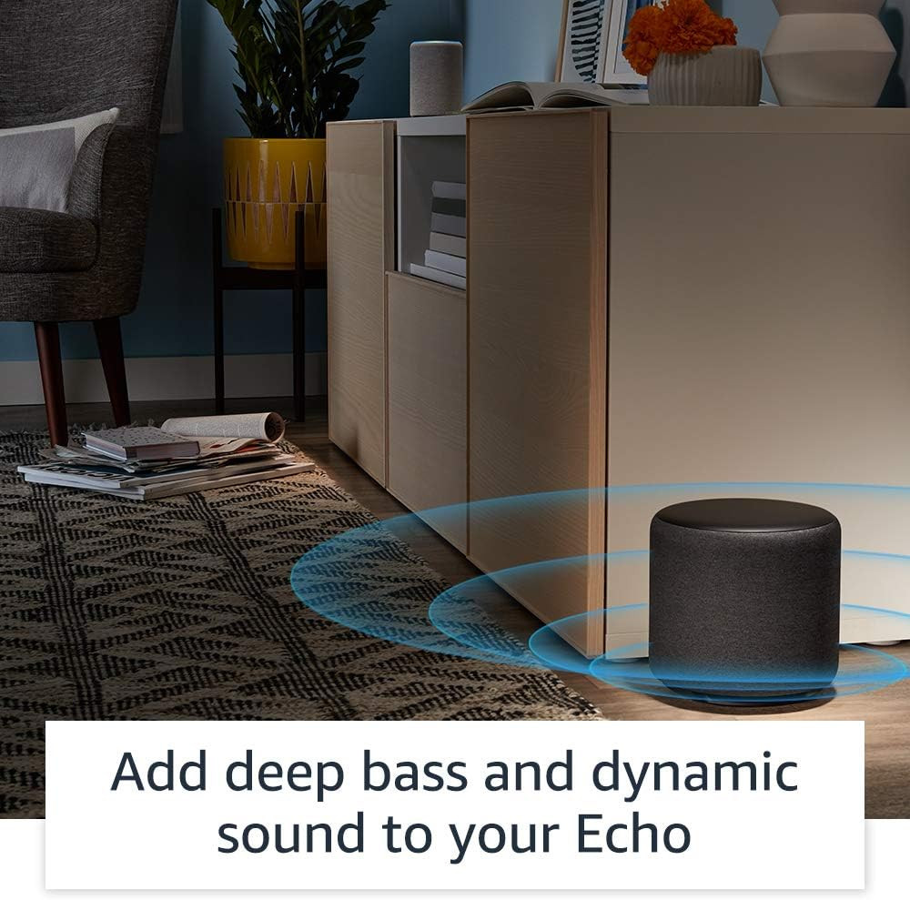 Echo Sub, Powerful Subwoofer for Your Echo, Requires Compatible Echo Device