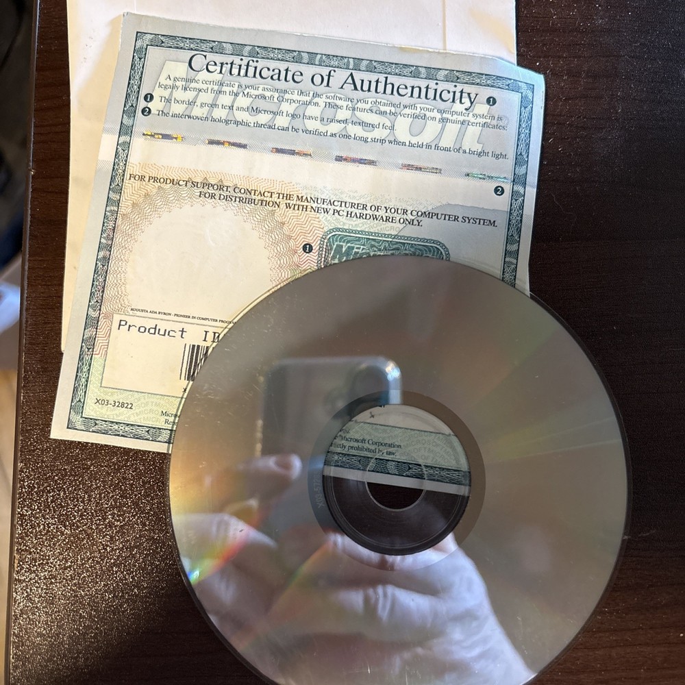 Vintage Microsoft Windows 95 with COA