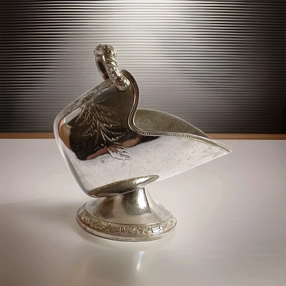 Antique Silverplated Sugar Scuttle No Scoop
