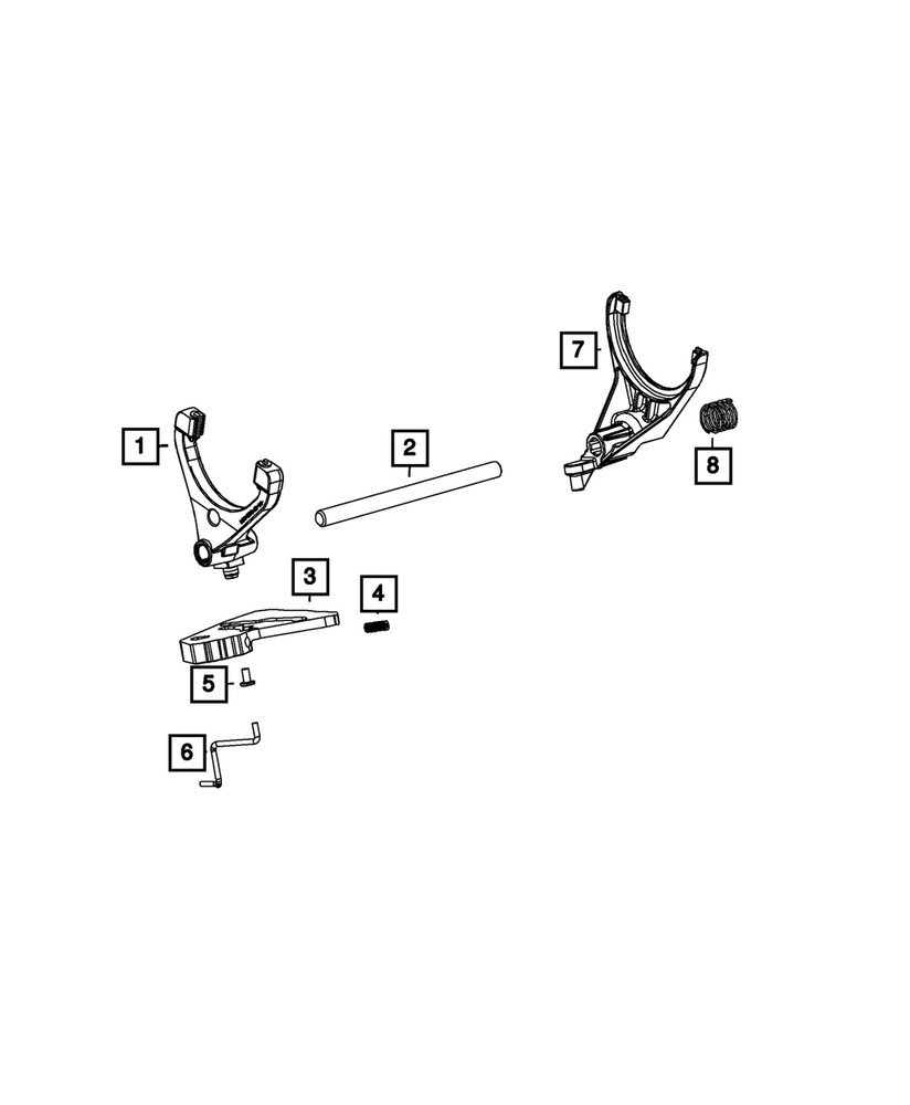 Genuine Mopar Shift Detent Spring 68164694AA