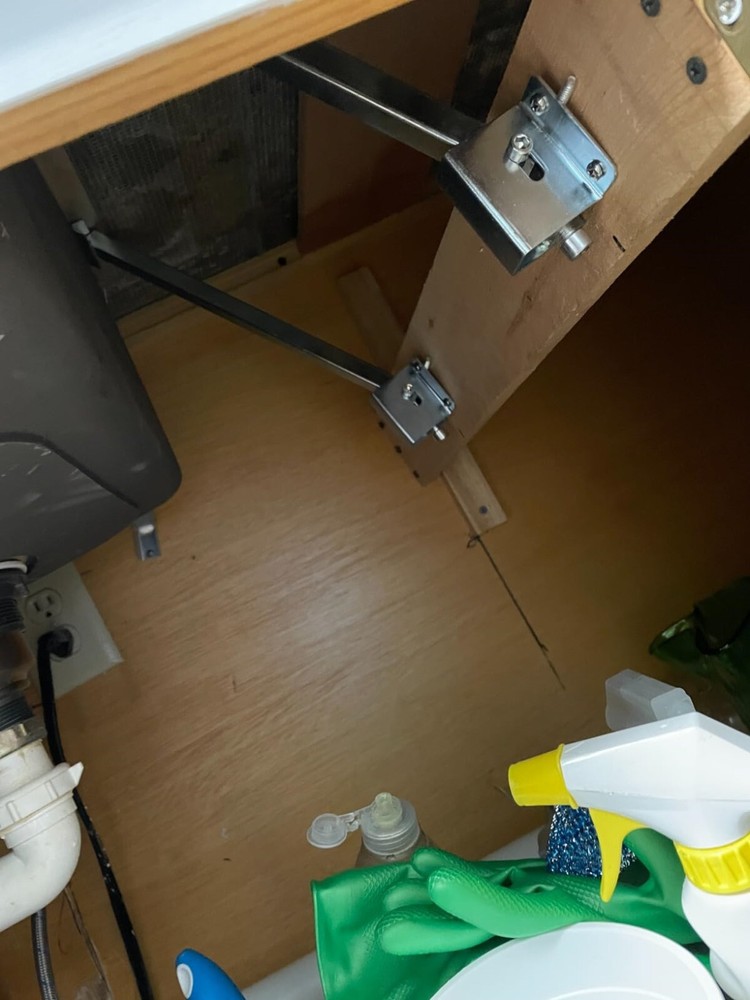 Undermount Sink Brackets Repair Kit Quick Easy Installation Fallen Sink Support